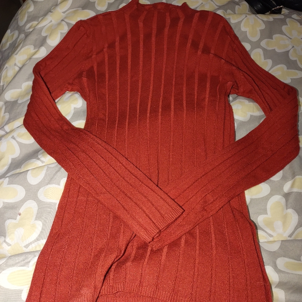Shein 2X mockneck stretch ribbed top